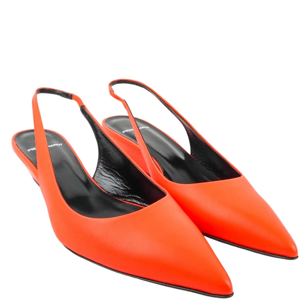 Pierre Hardy Vibrant Red Slingback Wedge Heels